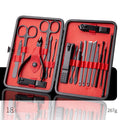طقم مقص أظافر احترافي متعدد للعناية بالأظافر والقدمين | Professional Scissors Nail Clippers Set Ear Spoon Pedicure Knife Nail Groove Trimmers