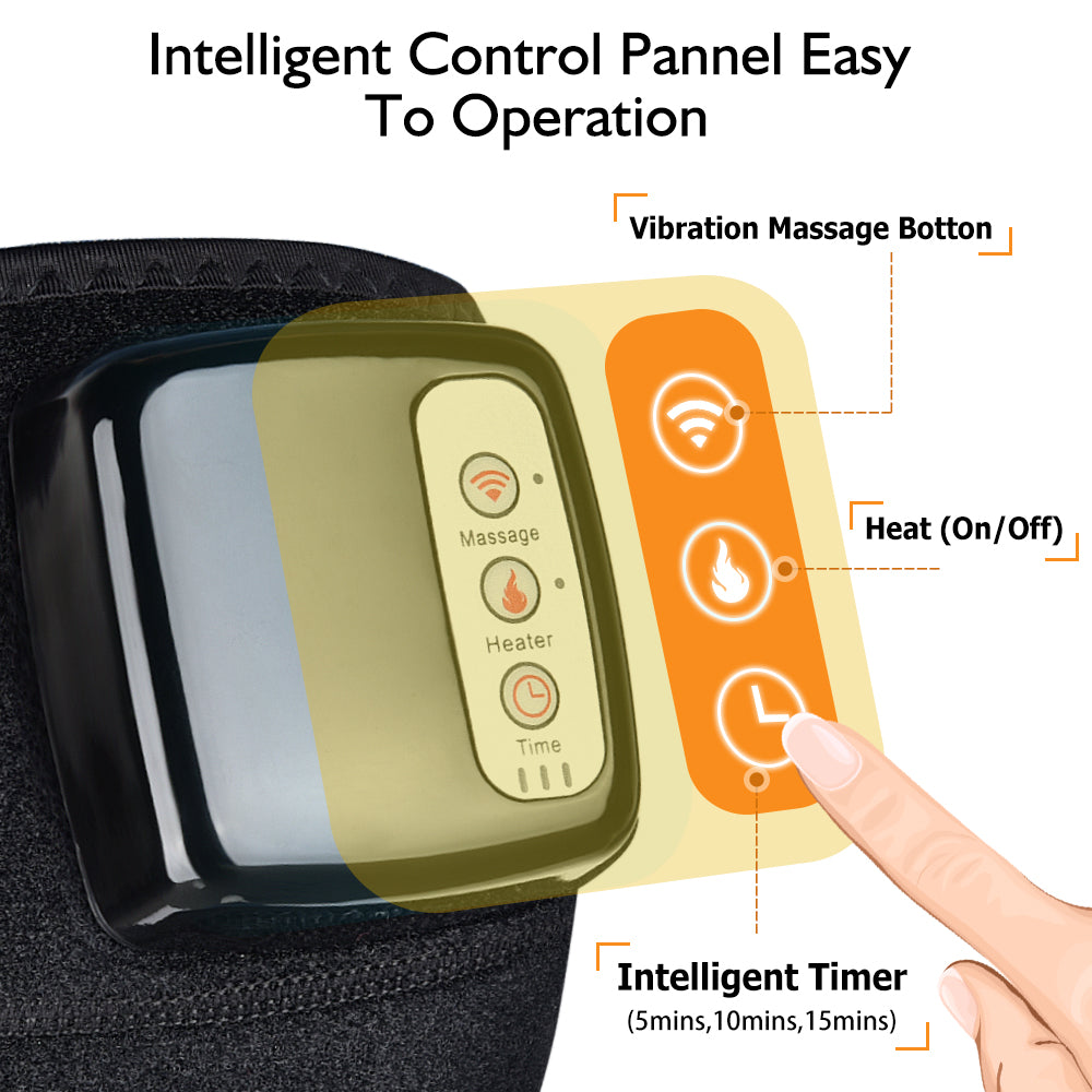 جهاز مساج الركبة بالتدفئة الكهربائية | Electric Infrared Heating Knee Massager Wrap