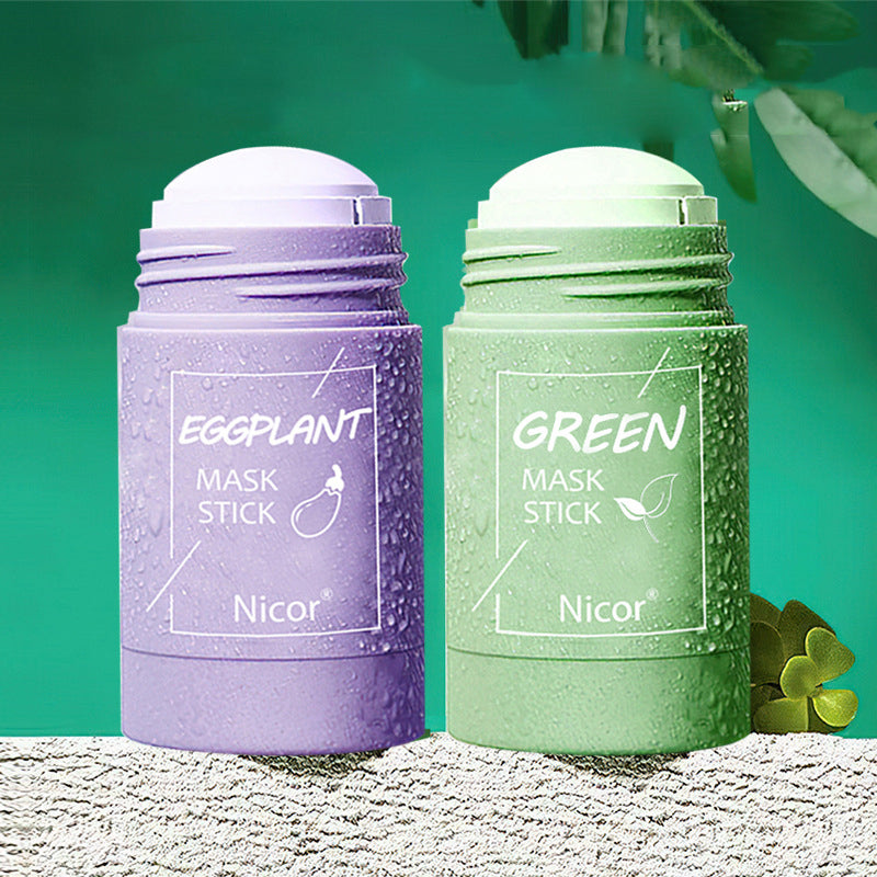 ماسك طين الشاي الأخضر مضاد للحبوب | Cleansing Green Tea Clay Mask Anti-Acne Whitening Seaweed Skin Care