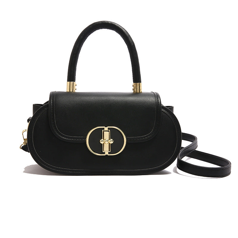 حقيبة توت ريترو مات فاخرة مع حقيبة دائرية صغيرة سحاب | Premium Retro Matte Tote Bag Autumn Crossbody Mini Round Bag