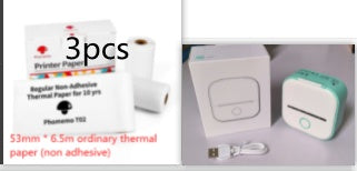 طابعة ملصقات حرارية محمولة بلوتوث للصور والبطاقات والأسئلة | Portable Mini Thermal Label Printer Home Photo Printer Bluetooth Mini Label Printer