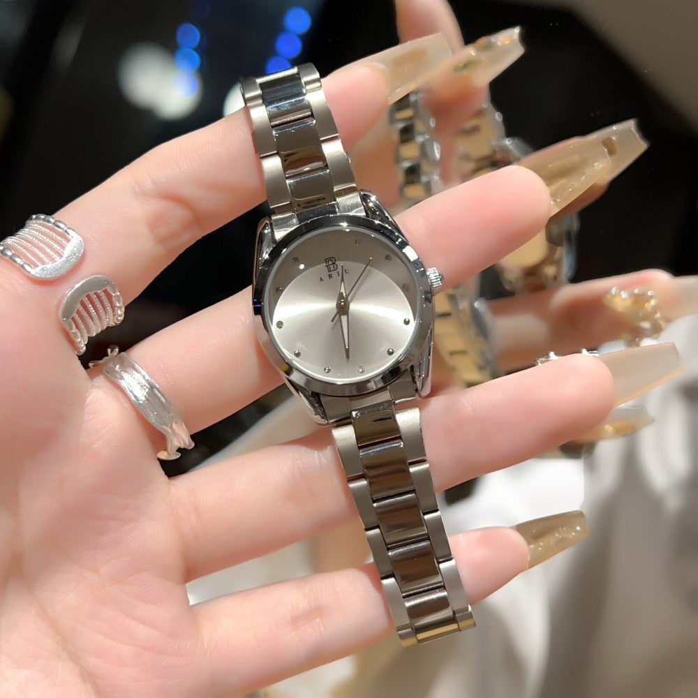 ساعة نسائية فاخرة بسوار فولاذي أنيقة | Exquisite Ladies Steel-band Wristwatch
