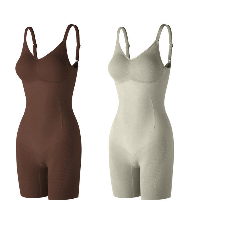 مشد نسائي لنحت البطن ورفع الأرداف بعد الولادة | Belly Contracting And Hip Lifting Postpartum Body Shaping Waist Slimming Seamless Tight Show Clothes