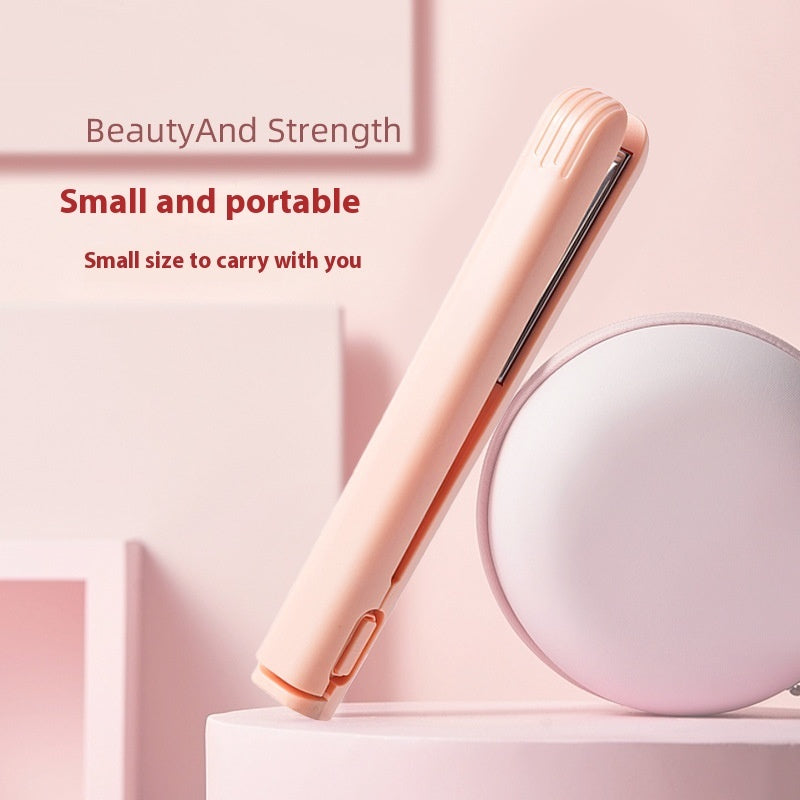 مكواة شعر ميني 2 في 1 محمولة بمنفذ USB | Hair Curler And Straightener Dual-use Portable Usb Interface Mini Hair Styling Iron