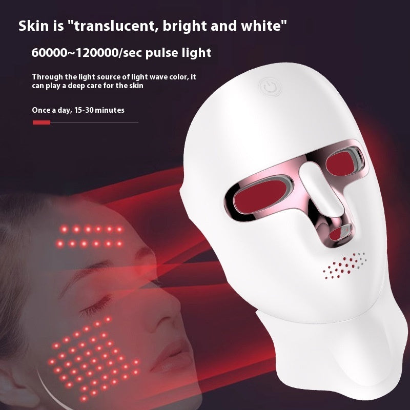 قناع تجميل بالضوء الملون | Beauty Mask Instrument Seven-color Spectrometer LED