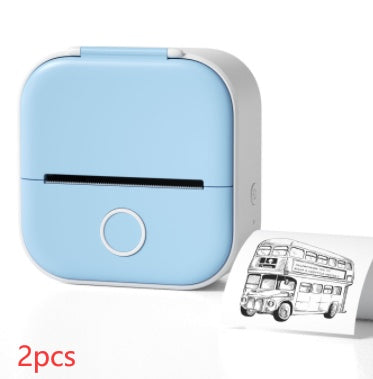 طابعة ملصقات حرارية محمولة بلوتوث للصور والبطاقات والأسئلة | Portable Mini Thermal Label Printer Home Photo Printer Bluetooth Mini Label Printer