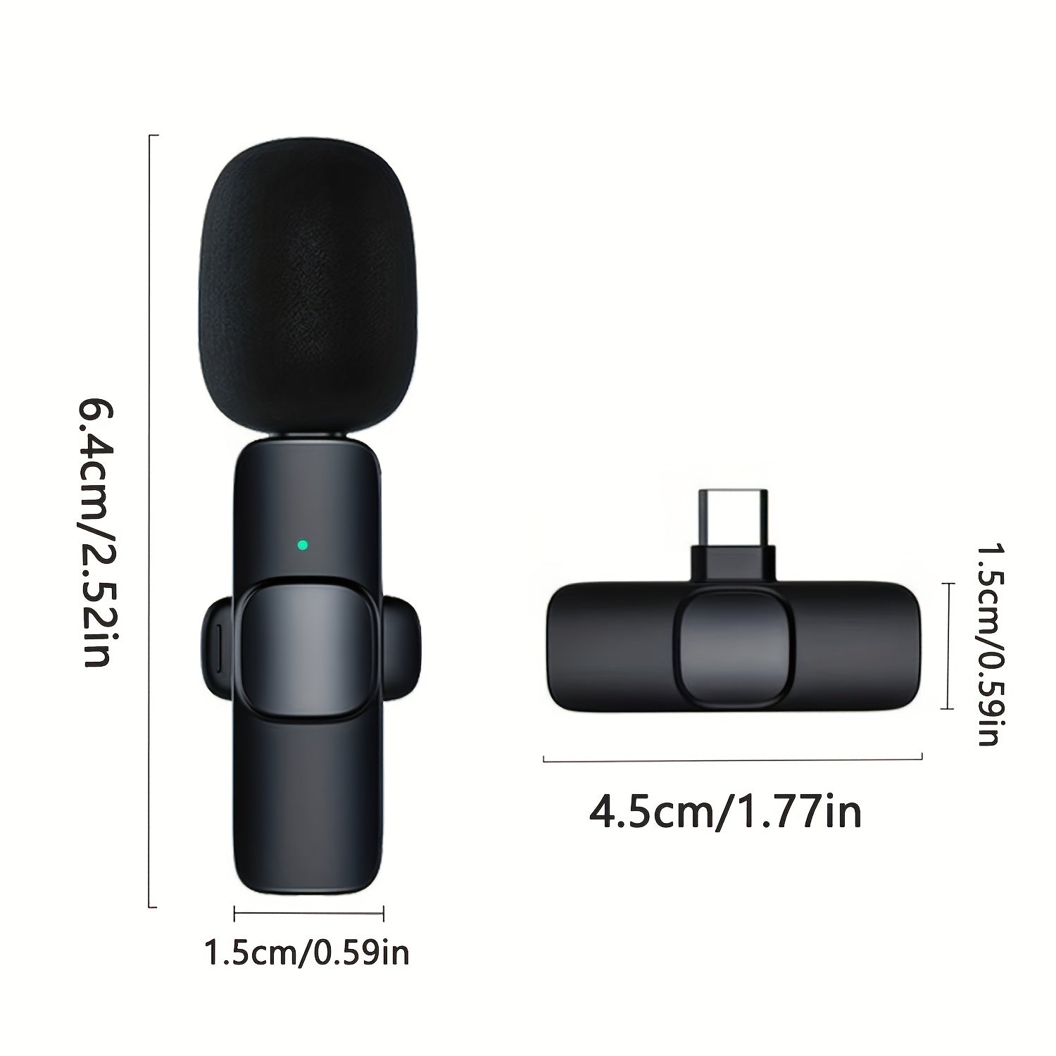 ميكروفون لافالير لاسلكي لـ iPhone وiPad احترافي | Wireless Lavalier Lapel Microphone for iPhone iPad