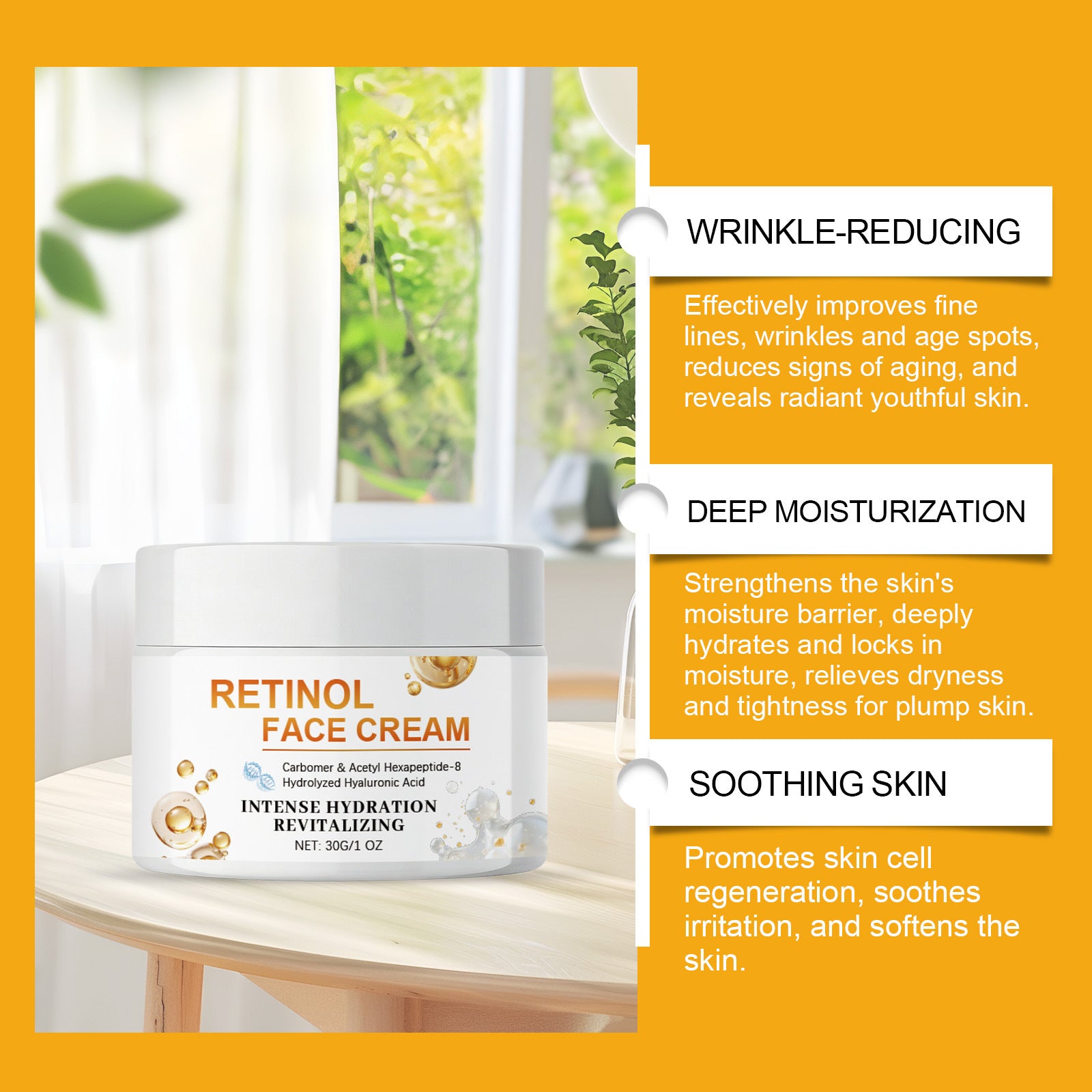 كريم ريتينول للعناية بالبشرة ومكافحة التجاعيد | Retinol Skincare Cream