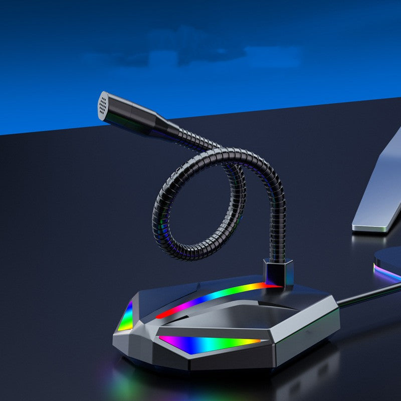 مايكروفون USB للكمبيوتر والألعاب والبث الصوتي | Computer USB Microphone Game Voice Laptop