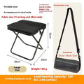 كرسي قابل للطي محمول للخارج بحقيبة ستيل كربون | Outdoor Backpack Handbag Folding Chair Leisure Portable Pocket
