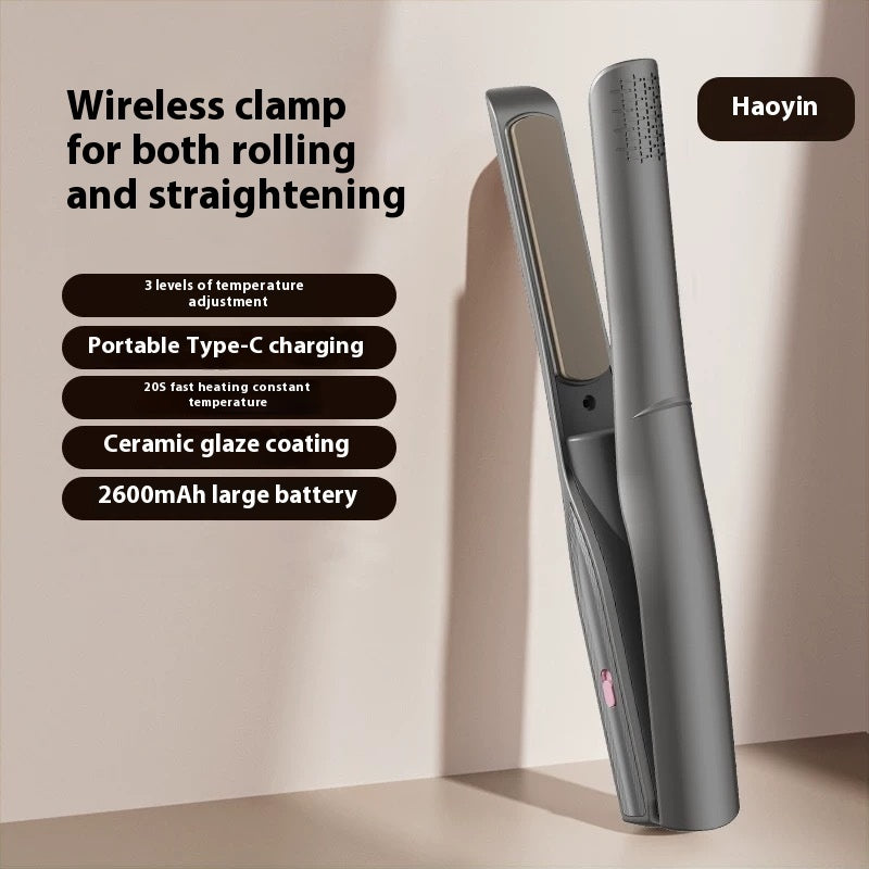 مكواة شعر محمولة بشحن USB | Radio Splint Hair Straightener Portable USB Charging
