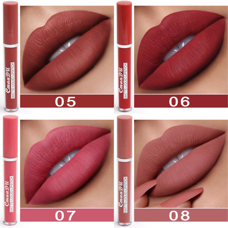 أحمر شفاه مات مقاوم للماء لا يلتصق بالكوب | Women's Non-stick Cup Waterproof Matte Lipstick