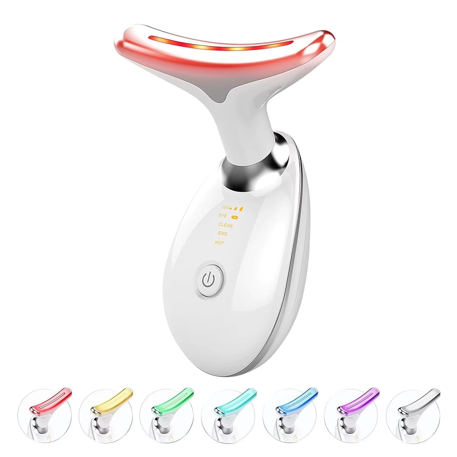 Hot Sale 7 in 1 Antiagingwrinkles Face Massager anti Aging Facial Neck Eye Night Massage Device for Women and Machine