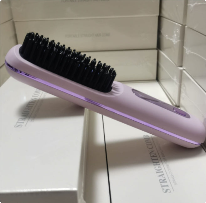 مشط تمليط لاسلكي 2 في 1 | 2 In 1 Straight Hair Comb Wireless Hair Straightener Brush