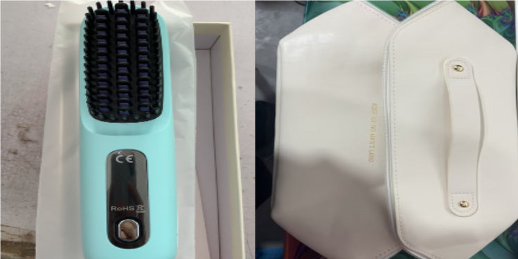 مشط تمليط لاسلكي 2 في 1 | 2 In 1 Straight Hair Comb Wireless Hair Straightener Brush