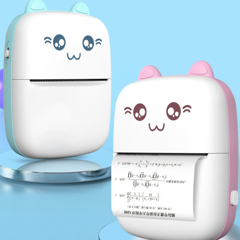 طابعة صغيرة محمولة بلوتوث وايفاي لطباعة الصور من الهاتف | Mini Printer Portable Bluetooth WiFi Mobile Phone Photo Pocket Printer