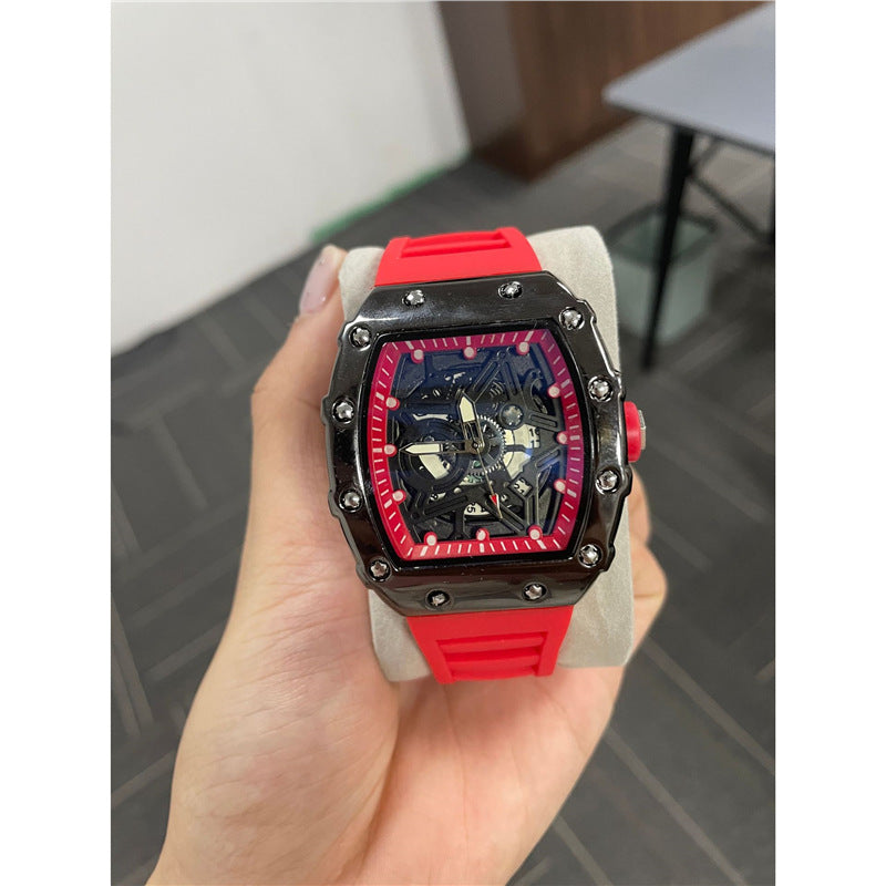 ساعة رجالية أسطوانية مضيئة | Cylindrical Mens Watch Luminous Quartz Movement