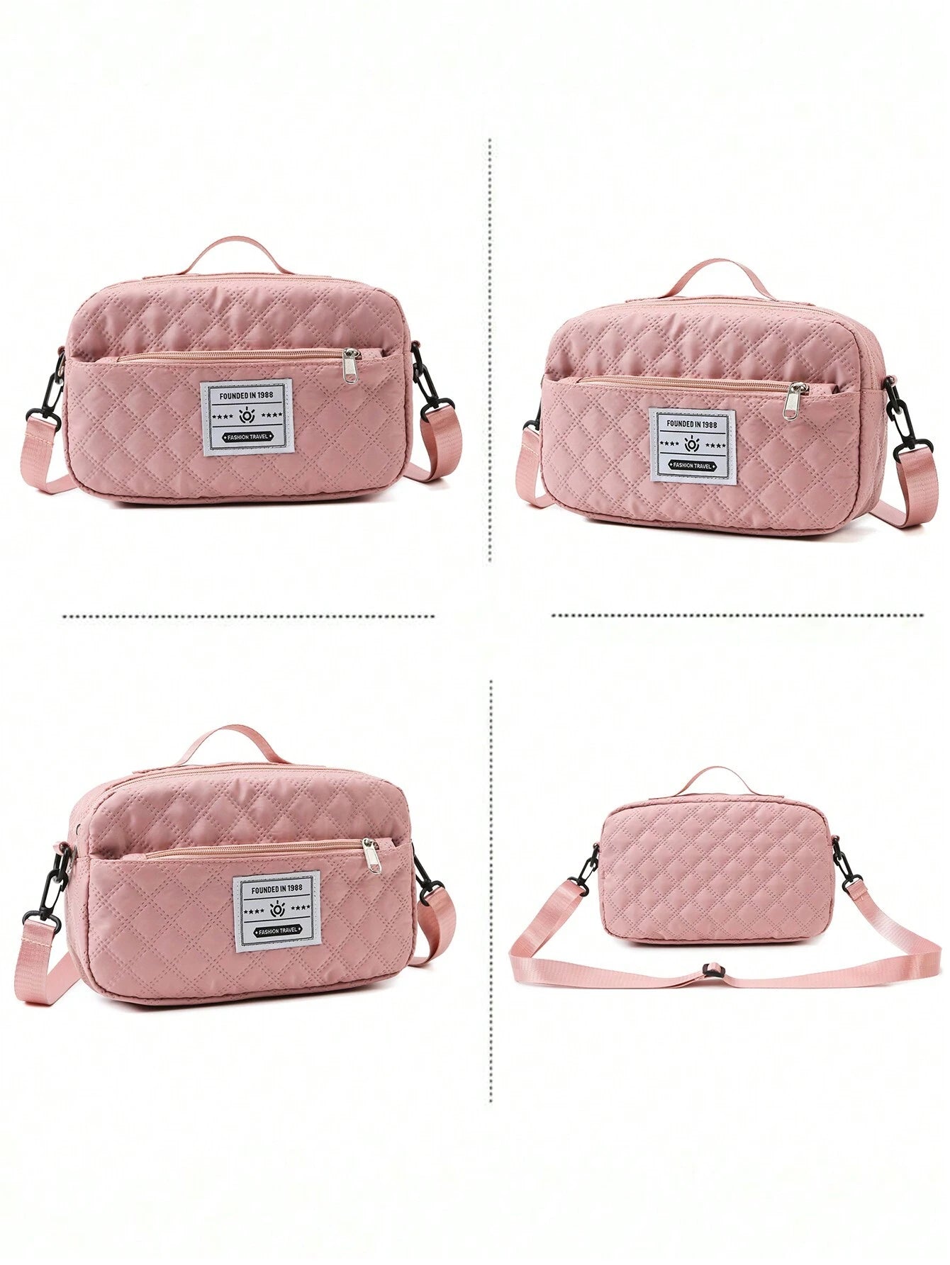 2PCS Large Capacity Travel Duffel Bag, Wet and Dry Separation Fitness Bag, Weekend Overnight Shoulder Bag, Hospital Necessary Mommy Bag, Travel Bag, Holiday Bag, Weekend Bag, Overnight Bag, with a Pull Bar Bag, with Shoe Storage, Boarding Bag, Cosmetics Storage Bag for Suitcase Gym Bag Duffle Bag for Luggage Carry on Bag College Bag Luggage Bags Weekender Bag Hospital Bag Pink Winter Bag for School School Accessories School Stuff