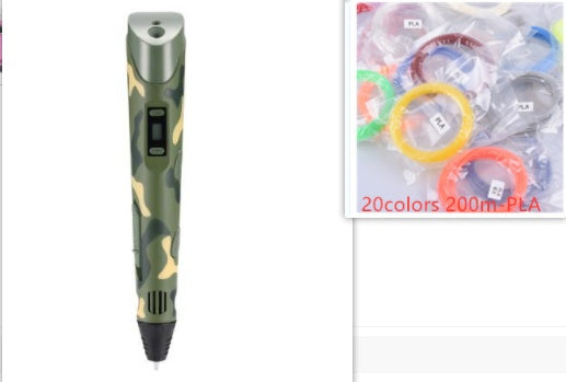 قلم طباعة ثلاثية الأبعاد للأطفال رسم وإبداع | 3D Print Pen Graffiti Stereoscopic Paintbrush Children Puzzle Painting Toy