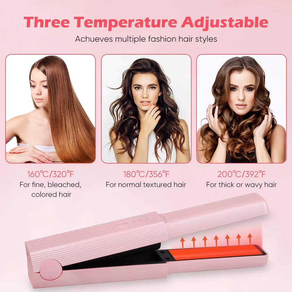 OEM/ODM Hair Straightener Rapidcharge Technology Ceramic Mini Cordless Flat Iron Smart Hair Straighteners Electric Household