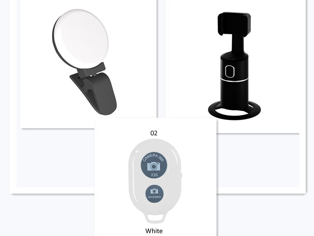 Smart Face Recognition Tracking PTZ Mobile Phone Stand Live Broadcast | حامل هاتف ذكي بتتبع الوجه للبث المباشر