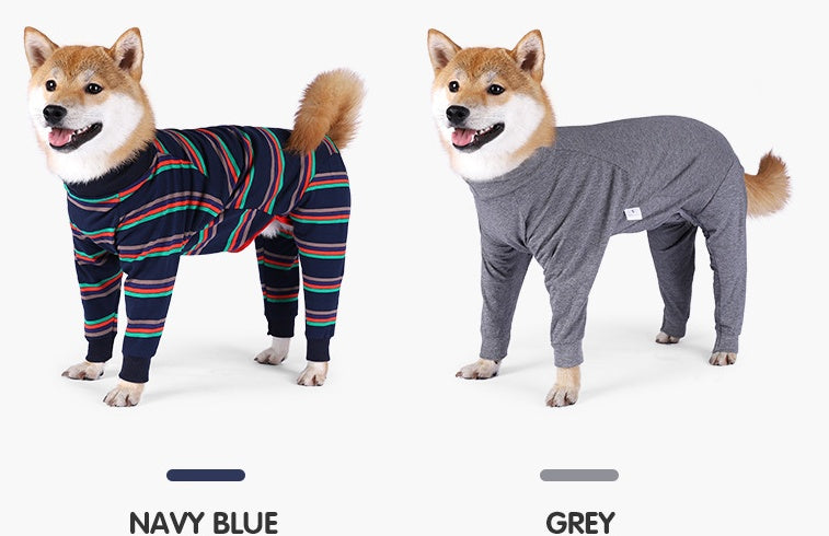بيجامة كلاب قطنية مرنة بأربعة أرجل | Fully Enclosed High Elastic Four-Legged Dog Pajamas