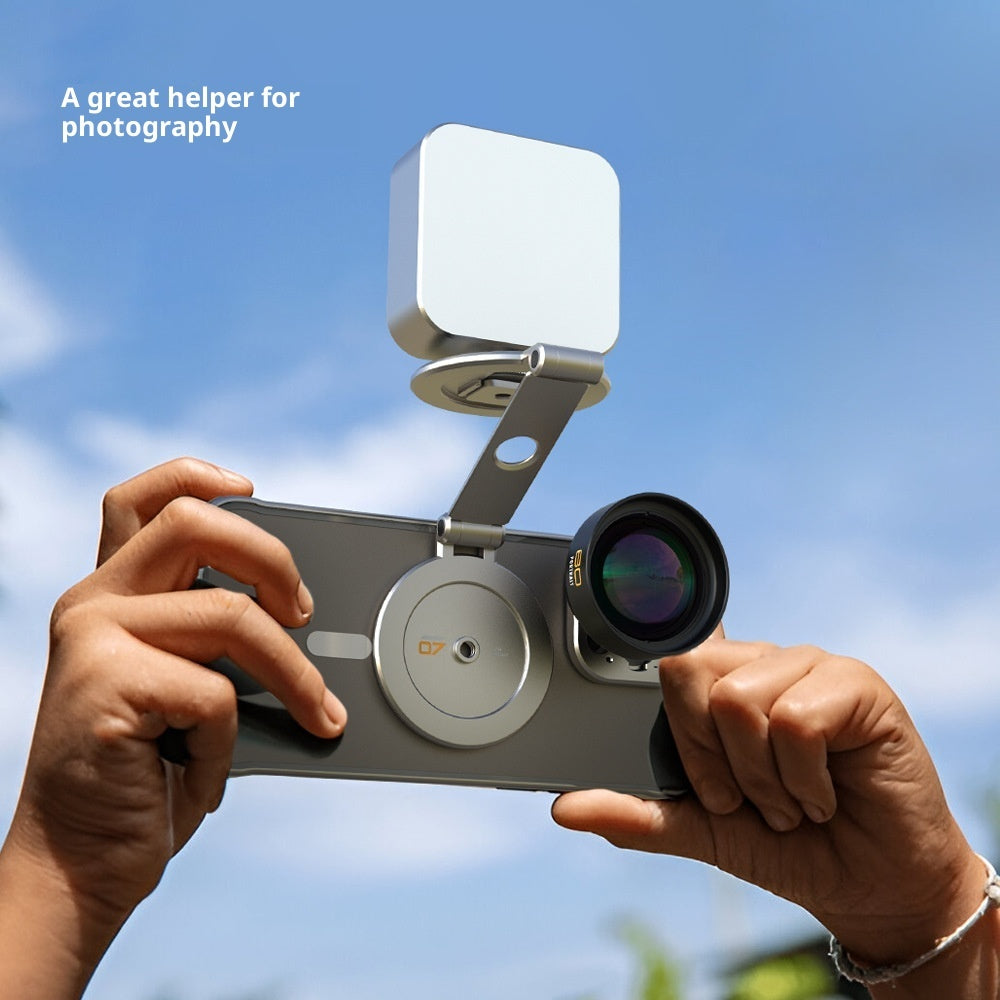 حامل مغناطيسي مزدوج للهاتف للتصوير الاحترافي مع منفذ Cold Shoe | Professional Photography Cold Shoe-Port Accessories Mobile Phone Double Magnetic Bracket