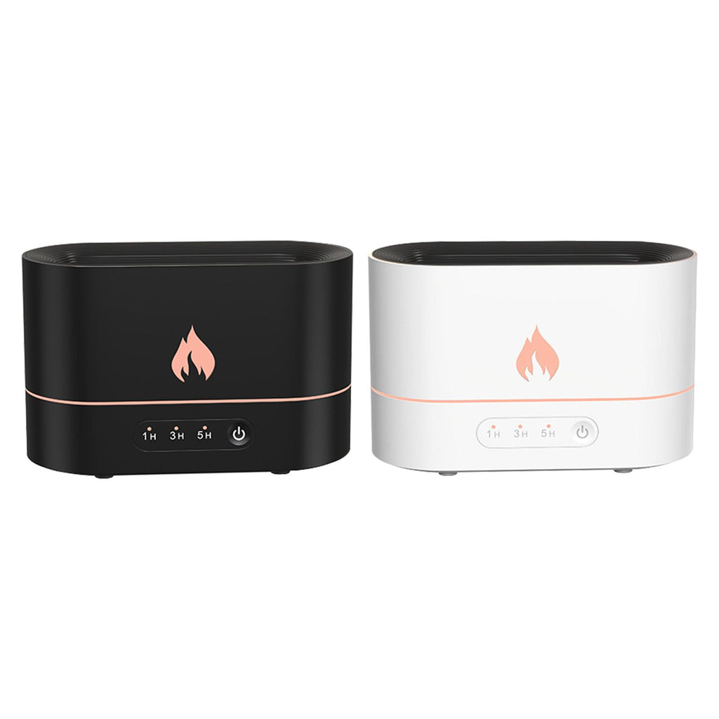جهاز عطور بتأثير اللهب مع مرطب هادئ | Flame Aromatherapy Humidifier Diffuser Home Decor