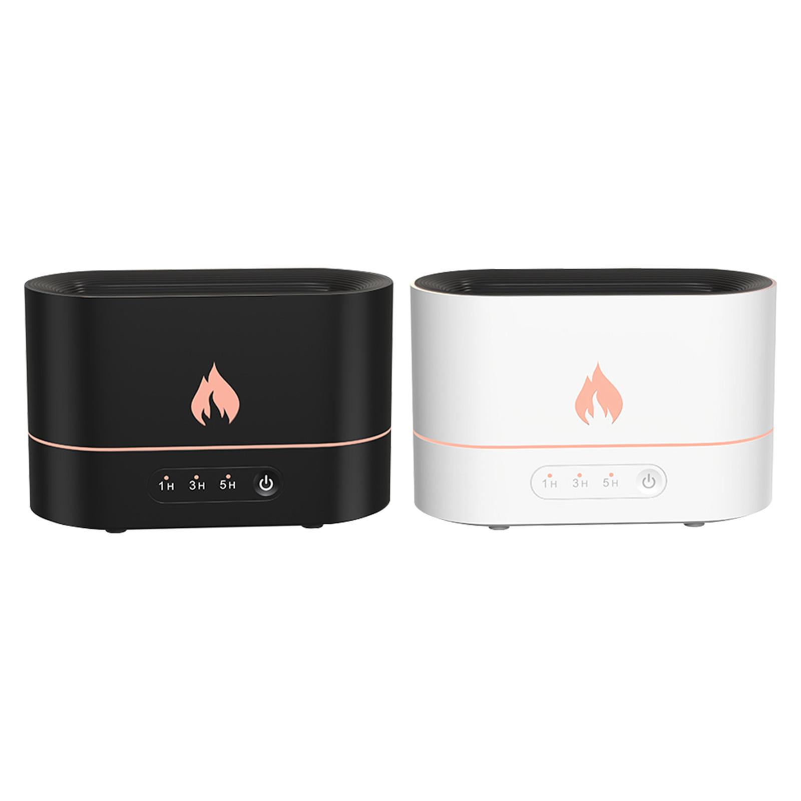 جهاز عطور بتأثير اللهب مع مرطب هادئ | Flame Aromatherapy Humidifier Diffuser Home Decor