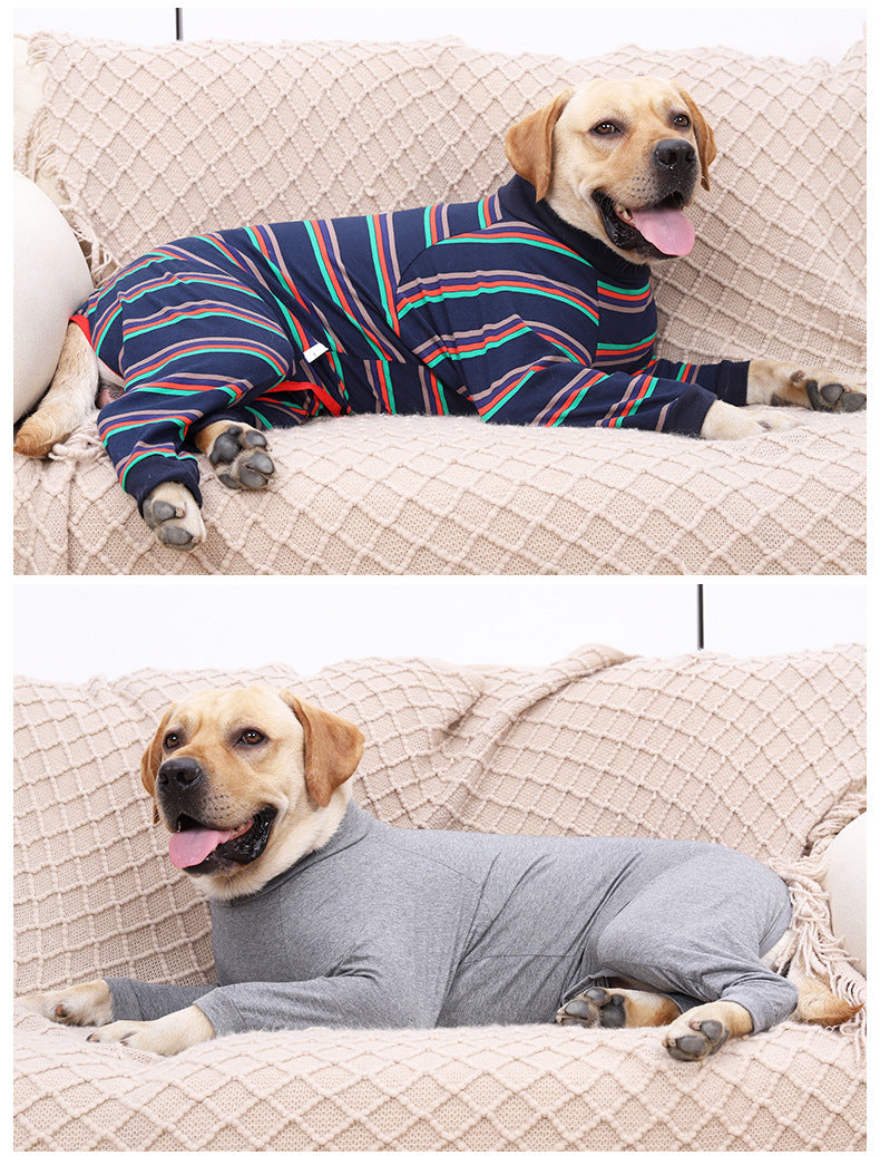 بيجامة كلاب قطنية مرنة بأربعة أرجل | Fully Enclosed High Elastic Four-Legged Dog Pajamas