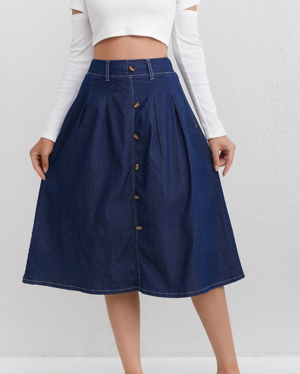 تنورة جينز نسائية كاجوال | Womens Casual Denim Skirt