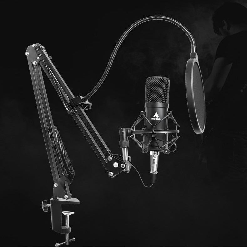 مايكروفون كوندنسر سلكي للهاتف والكمبيوتر والتسجيل | Wired Condenser Microphone for Mobile Phone Computer Recording KTV