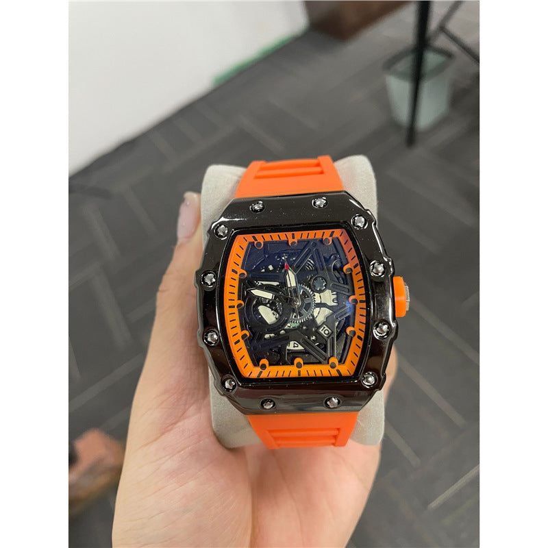 ساعة رجالية أسطوانية مضيئة | Cylindrical Mens Watch Luminous Quartz Movement