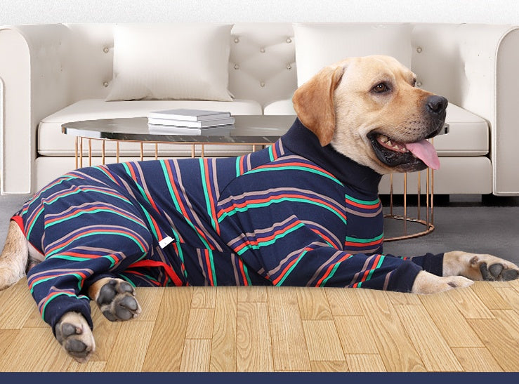 بيجامة كلاب قطنية مرنة بأربعة أرجل | Fully Enclosed High Elastic Four-Legged Dog Pajamas