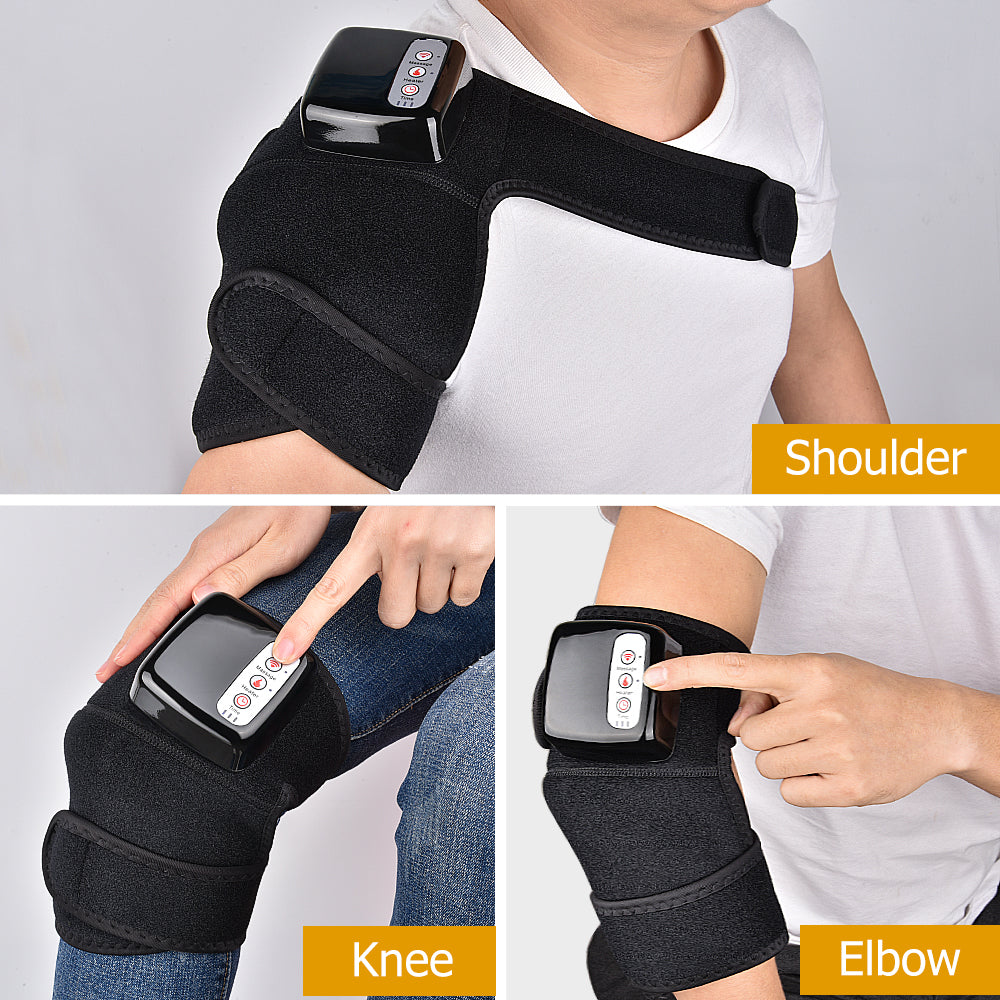 جهاز مساج الركبة بالتدفئة الكهربائية | Electric Infrared Heating Knee Massager Wrap