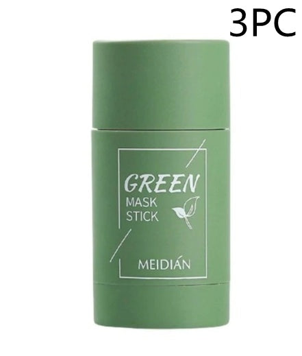 ماسك طين الشاي الأخضر مضاد للحبوب | Cleansing Green Tea Clay Mask Anti-Acne Whitening Seaweed Skin Care