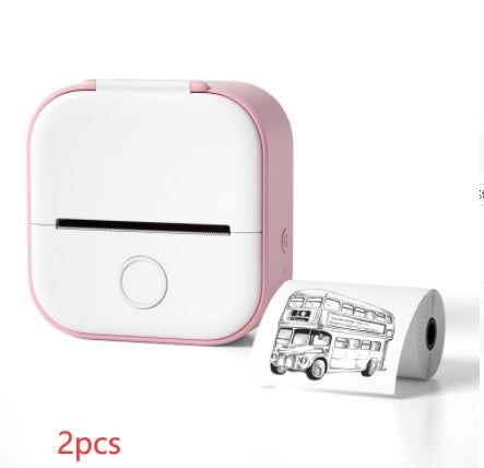 طابعة ملصقات حرارية محمولة بلوتوث للصور والبطاقات والأسئلة | Portable Mini Thermal Label Printer Home Photo Printer Bluetooth Mini Label Printer