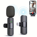 ميكروفون لافالير لاسلكي لـ iPhone وiPad احترافي | Wireless Lavalier Lapel Microphone for iPhone iPad