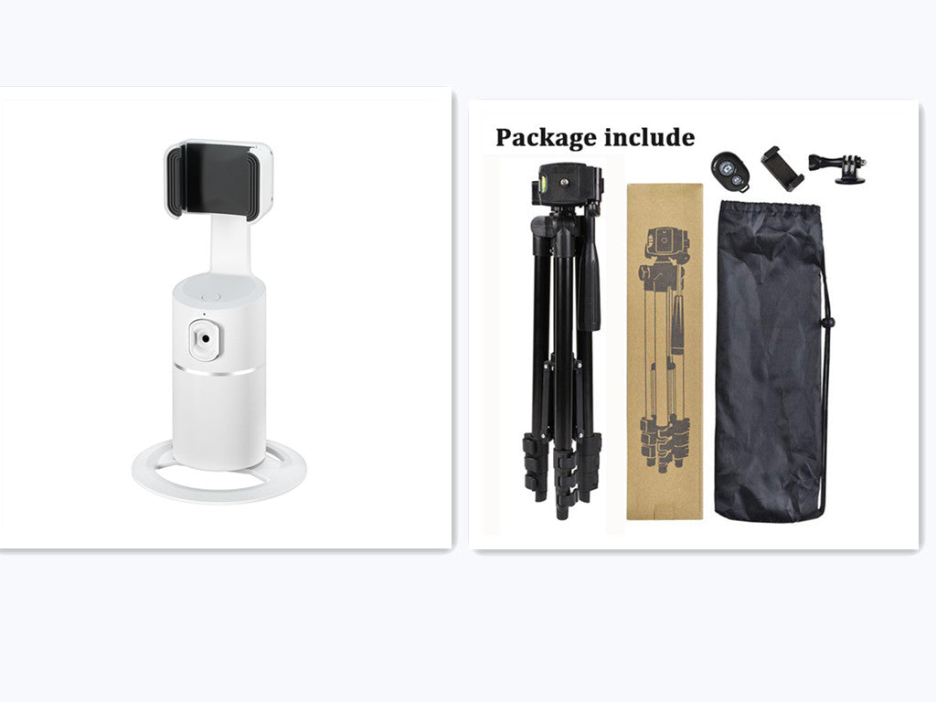 Smart Face Recognition Tracking PTZ Mobile Phone Stand Live Broadcast | حامل هاتف ذكي بتتبع الوجه للبث المباشر