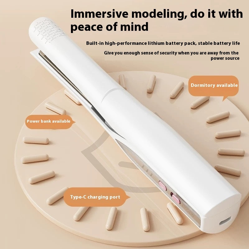 مكواة شعر محمولة بشحن USB | Radio Splint Hair Straightener Portable USB Charging