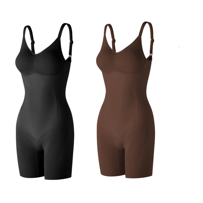 مشد نسائي لنحت البطن ورفع الأرداف بعد الولادة | Belly Contracting And Hip Lifting Postpartum Body Shaping Waist Slimming Seamless Tight Show Clothes