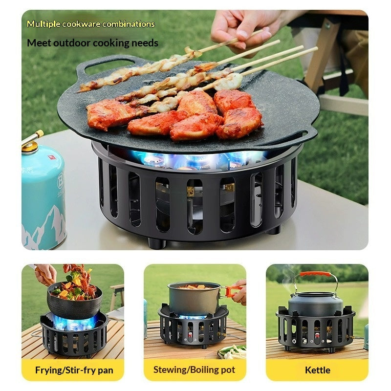موقد غاز محمول متعدد الوظائف للرحلات الخارجية | Portable Cassette Gas Stove Outdoor All-in-one