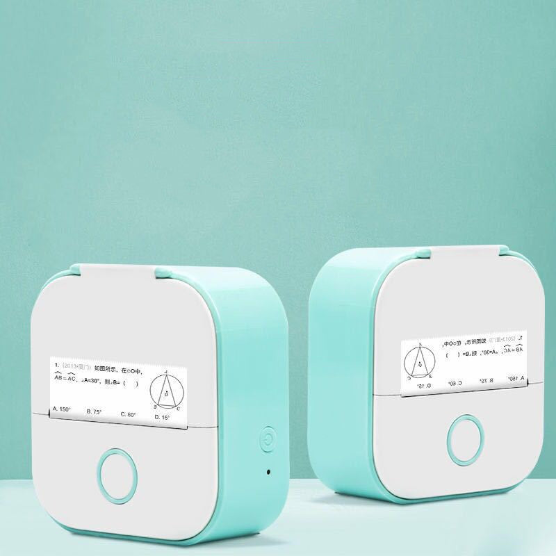 طابعة ملصقات حرارية محمولة بلوتوث للصور والبطاقات والأسئلة | Portable Mini Thermal Label Printer Home Photo Printer Bluetooth Mini Label Printer