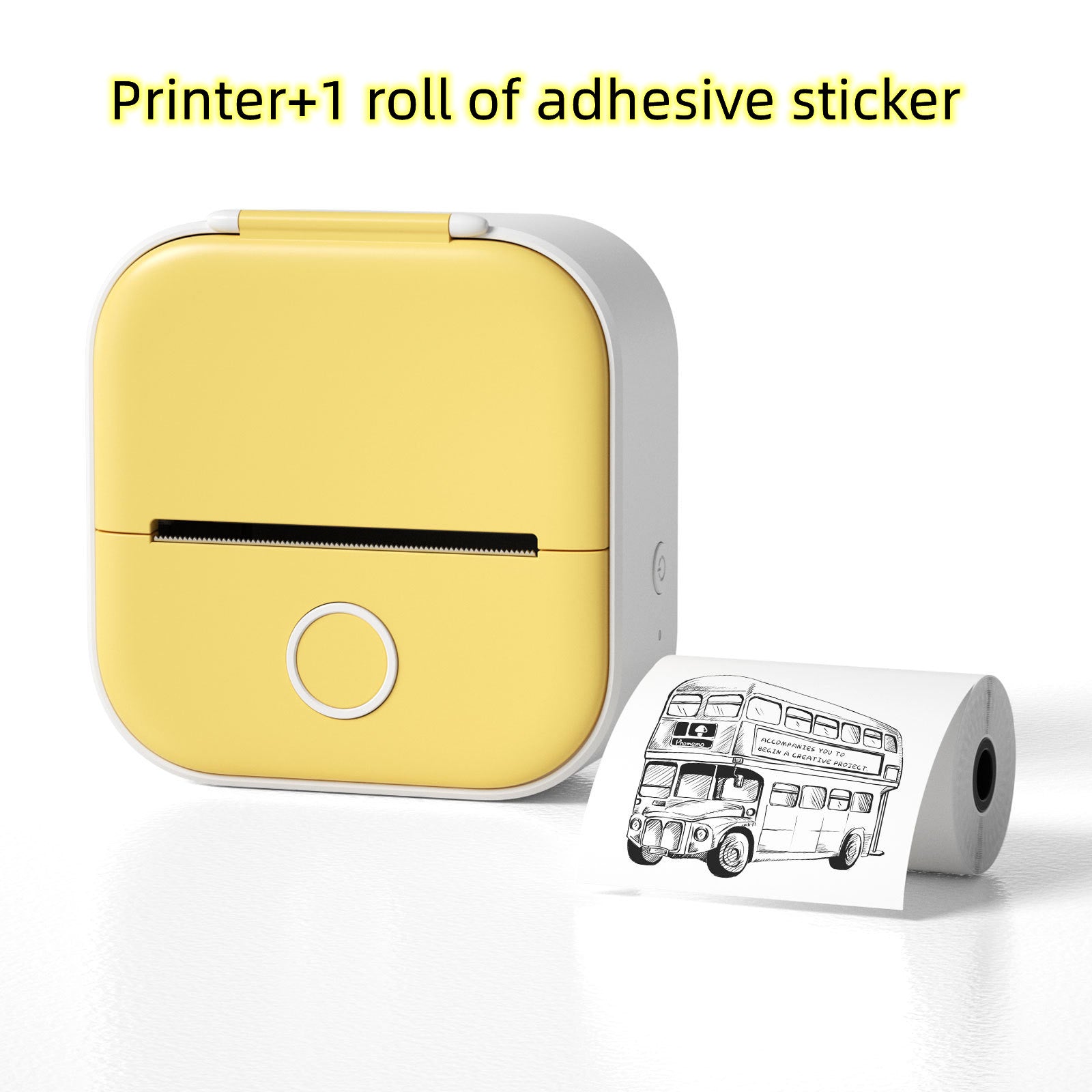 طابعة ملصقات حرارية محمولة بلوتوث للصور والبطاقات والأسئلة | Portable Mini Thermal Label Printer Home Photo Printer Bluetooth Mini Label Printer