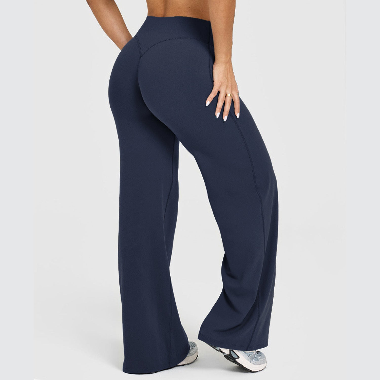 بنطال يوغا نسائي مستقيم للتمارين واللياقة | Women's Straight-leg Yoga Pants Exercise And Fitness Trousers
