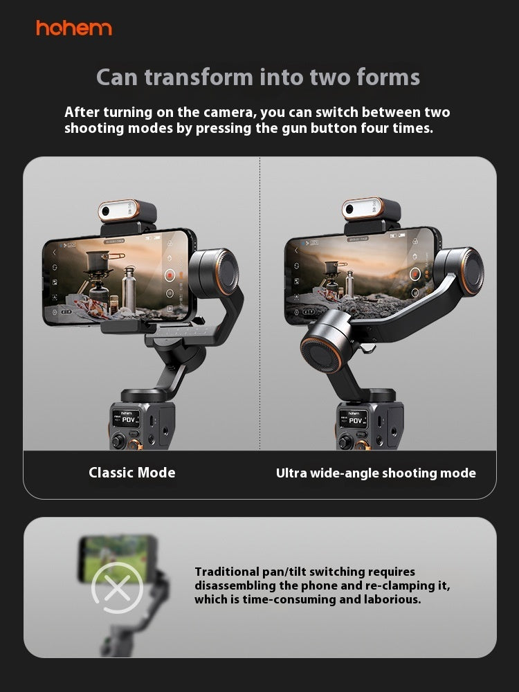 Vast Mobile Phone Stabilizer AI Face Tracking Gimbal | مثبت هاتف محمول بتتبع الوجه بالذكاء الاصطناعي