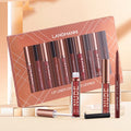طقم أحمر شفاه مات ومحدد شفاه 12 قطعة مقاوم للماء | Lip Liner And Lipstick Makeup 12 Pcs Set 6 Matte Lipstick 6 Lip Liner Waterproof