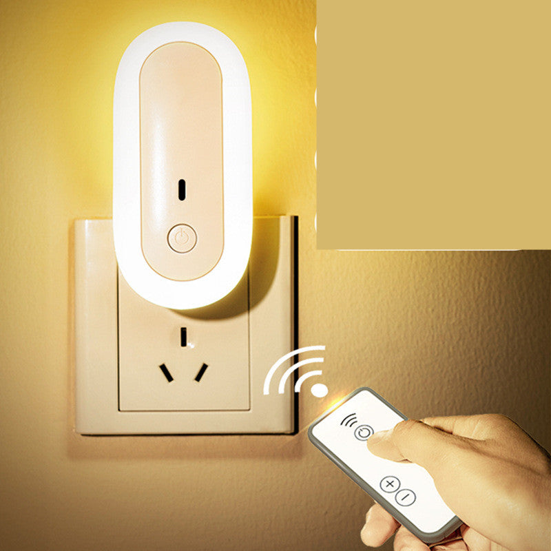 مصباح جداري LED بسيط مزود بمقبس تحكم عن بعد USB، مع مؤقت لتعتيم الإضاءة الليلية، مناسب لغرف النوم والمعيشة والممرات.