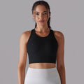 صدرية يوغا محبوكة سلسة بظهر جميل | Seamless Knitted Solid Color I-shaped Beauty Back Yoga Vest