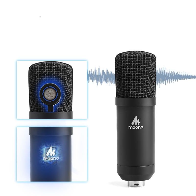 مايكروفون كوندنسر سلكي للهاتف والكمبيوتر والتسجيل | Wired Condenser Microphone for Mobile Phone Computer Recording KTV